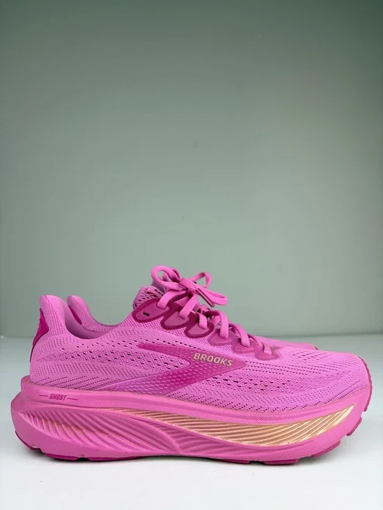 Brooks Ghost 17 Running Shoes Pink Gold Women’s Size 9 B - Picture 1 of 13